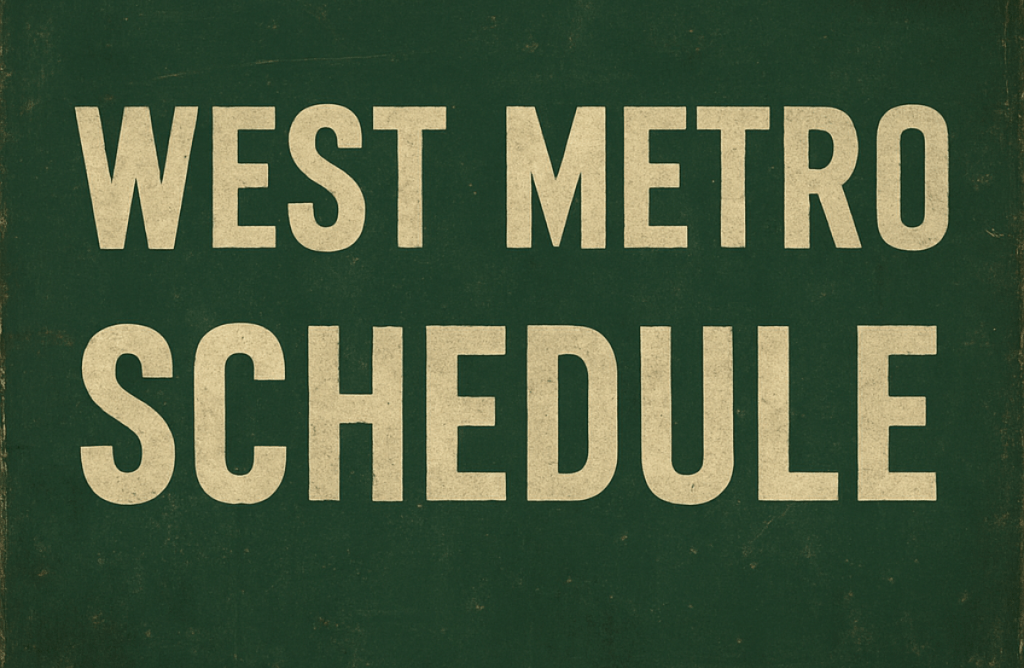 WEST METRO SCHEDULE: Viva Las&nbsp;Panthers