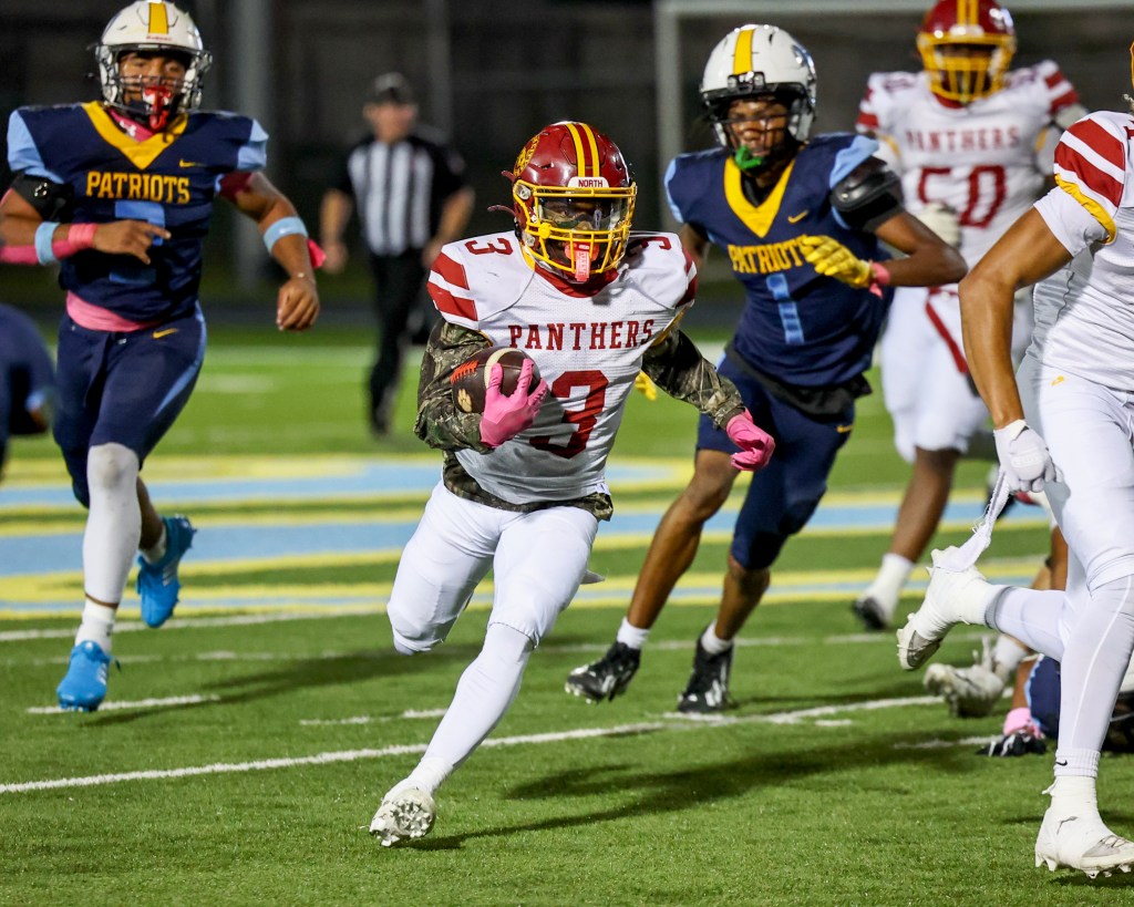 Panthers claw Patriots,&nbsp;62-12